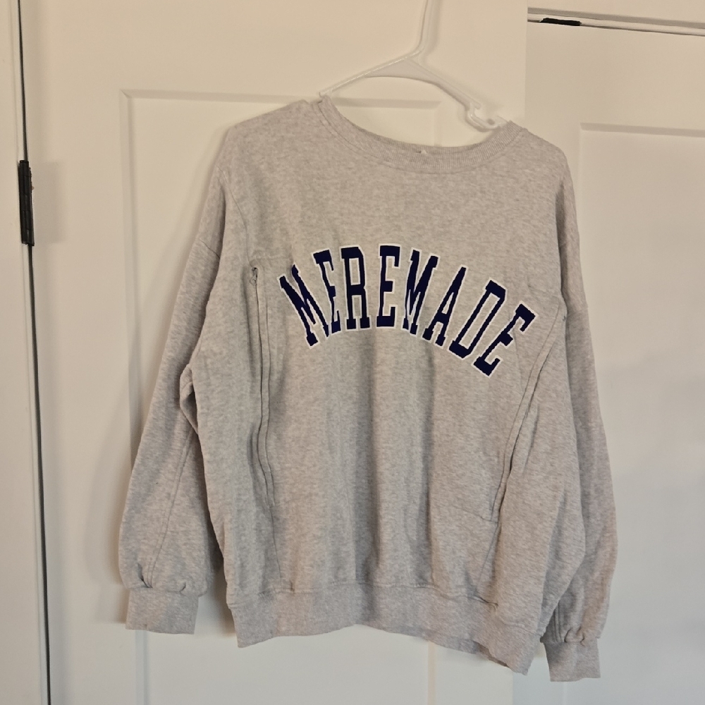 Tajinebanane Gray Crewneck Sweatshirt